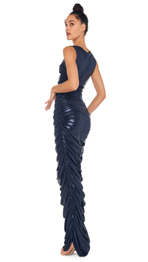 SLEEVELESS SIDE SHIRRED GOWN #8 Thumbnail