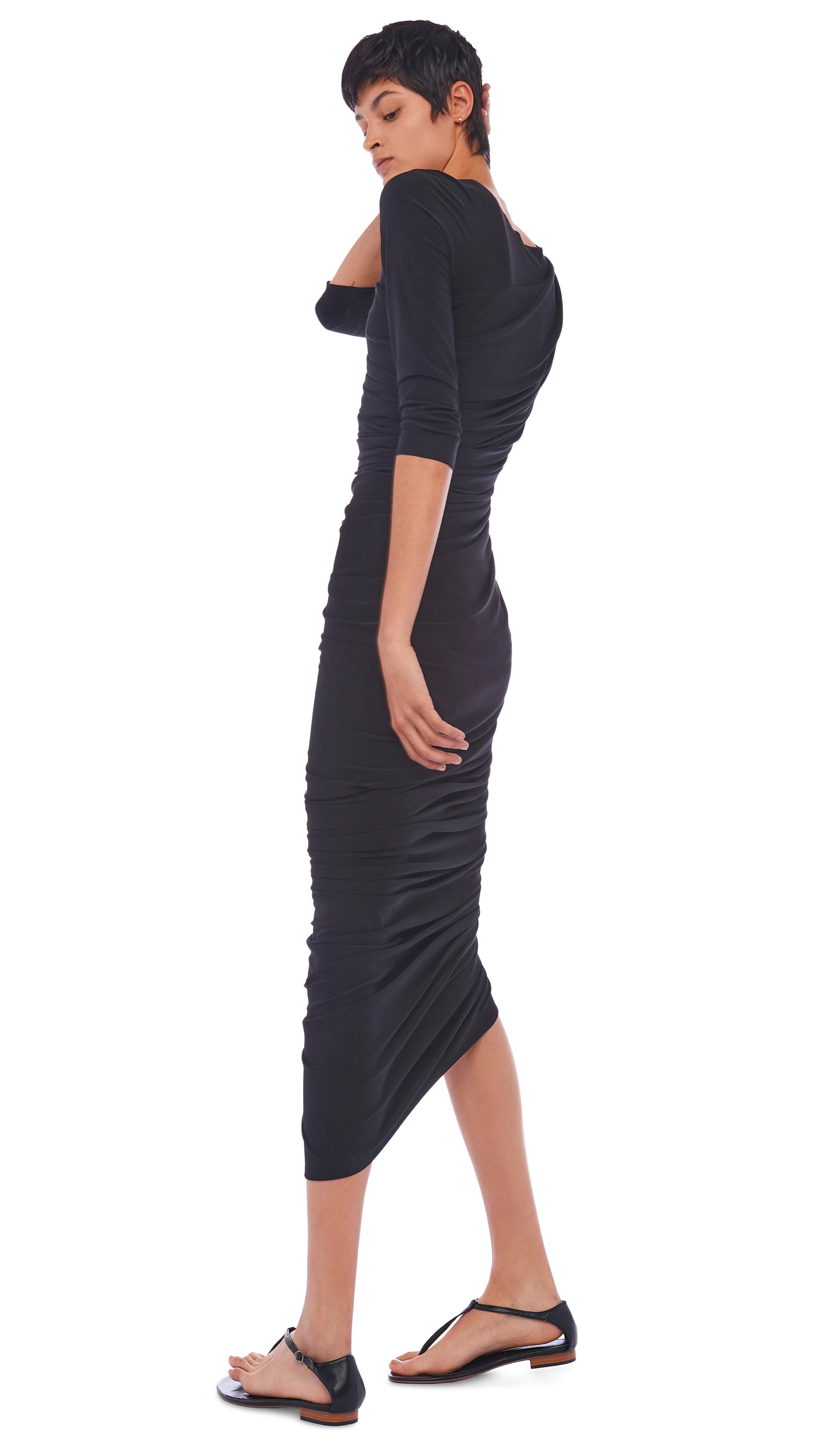 fitted lace wedding dress Norma Kamali Stretch-jersey Gown - Women - Navy Dresses fitted lace wedding dress Norma Kamali Stretch-jersey Gown - Women - Navy Dresses
