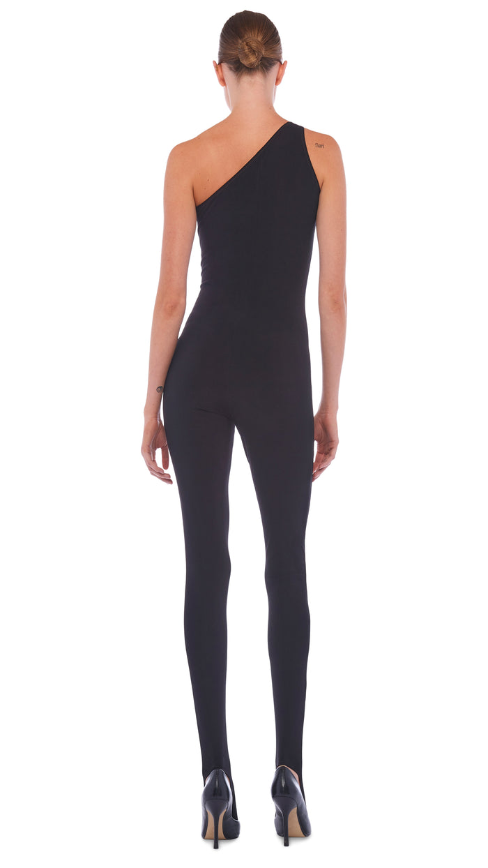 ONE SHOULDER CATSUIT W/ FOOTIE #3