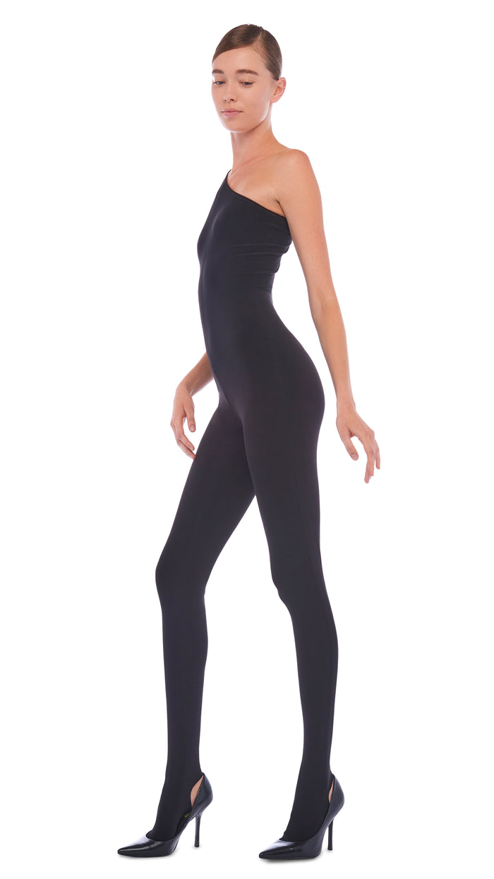 ONE SHOULDER CATSUIT W/ FOOTIE #6