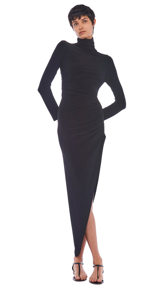 Get Bow Halter Neck Detail Black Dress at ₹ 2560 | LBB Shop