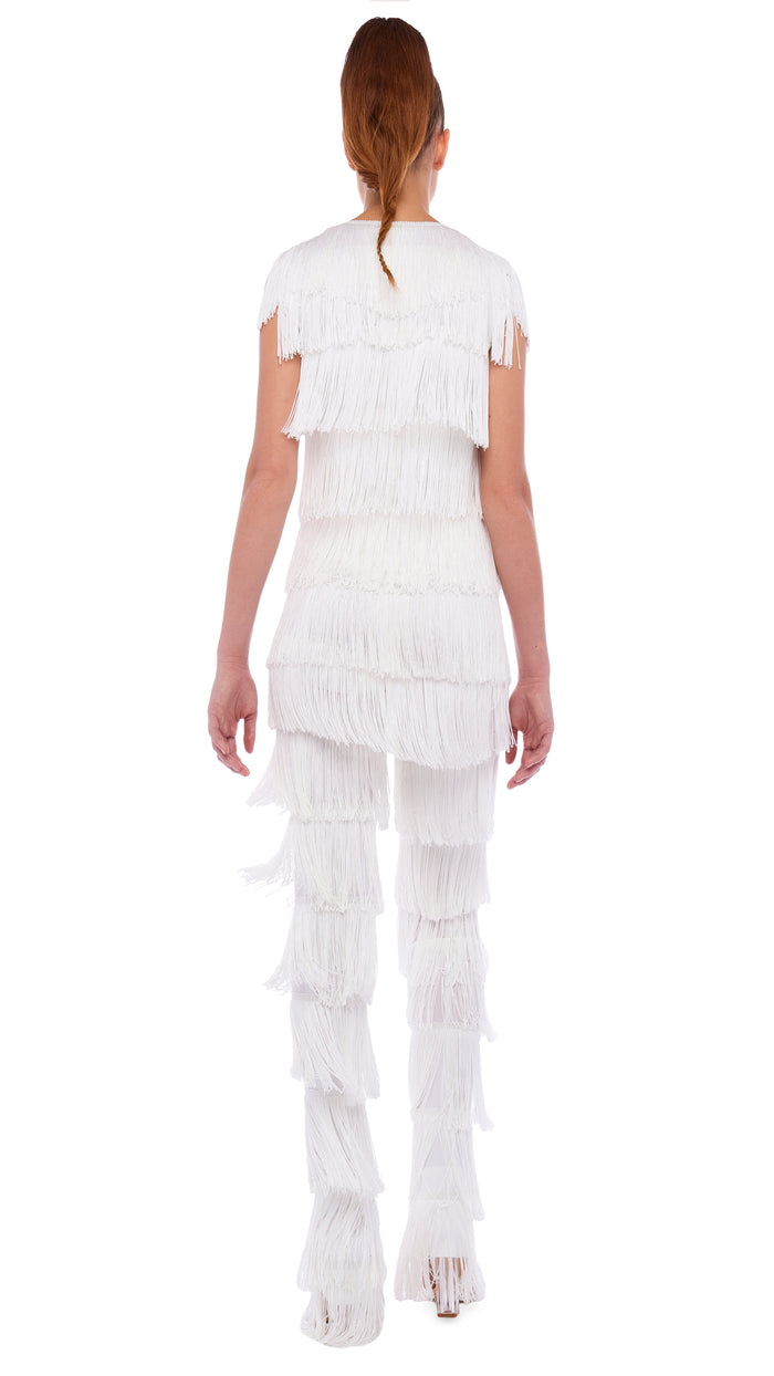 SLEEVELESS FRINGE TEE #3