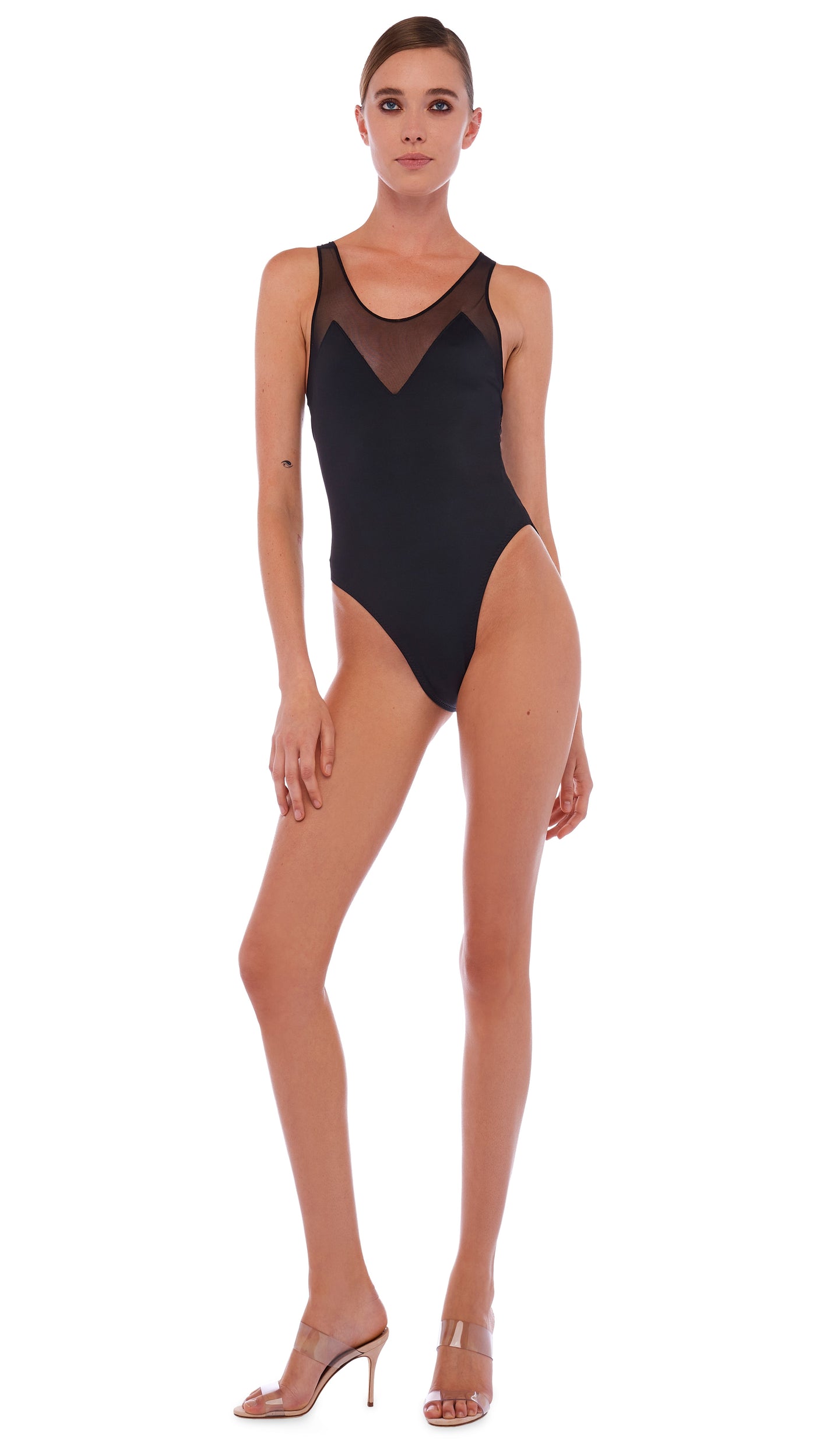 Perfect Suit Wire Mix & Match One Piece Black 7703 - Lace & Day