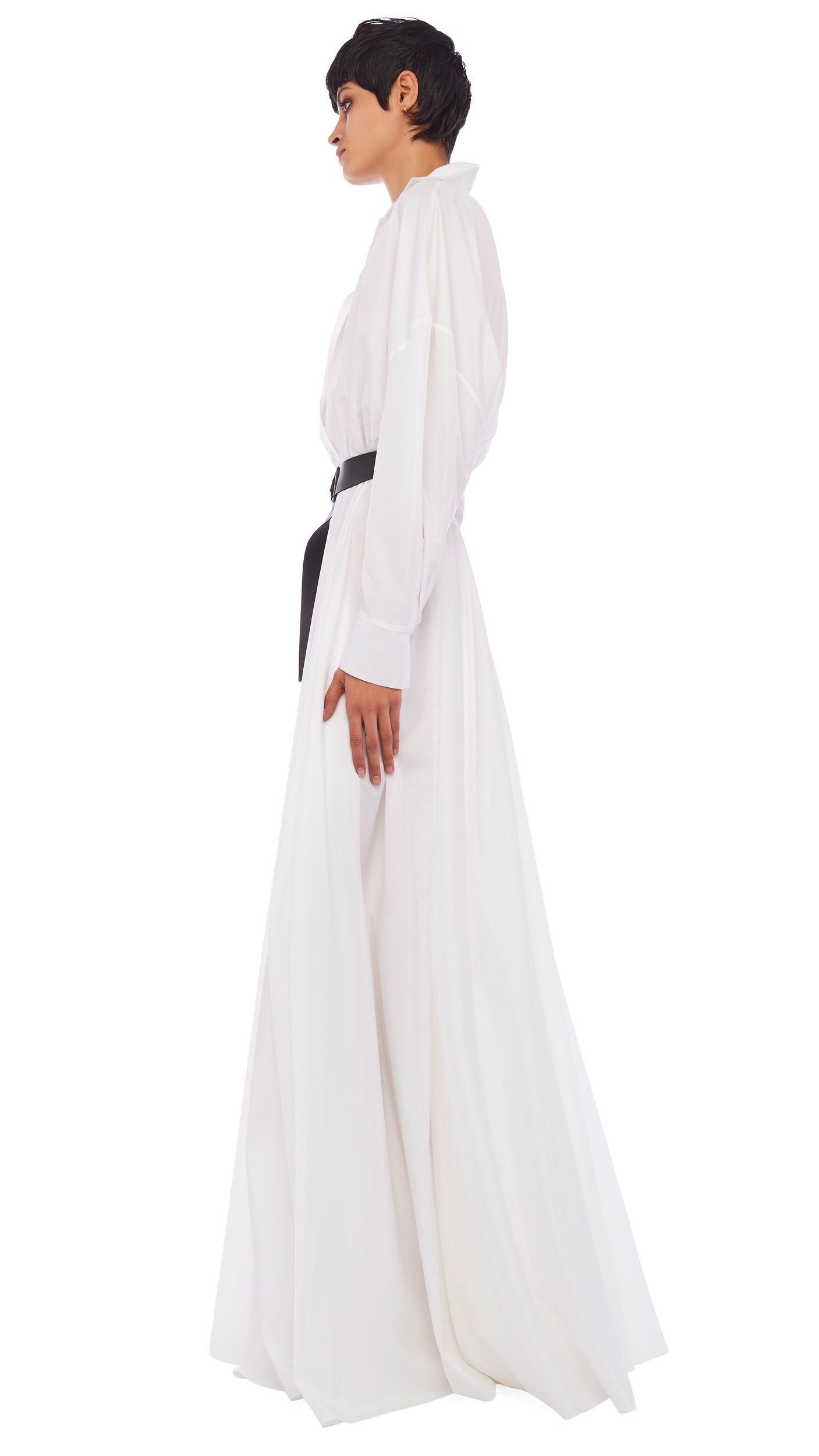 SUPER OS BF NK SHIRT GOWN – Snow White – Norma Kamali