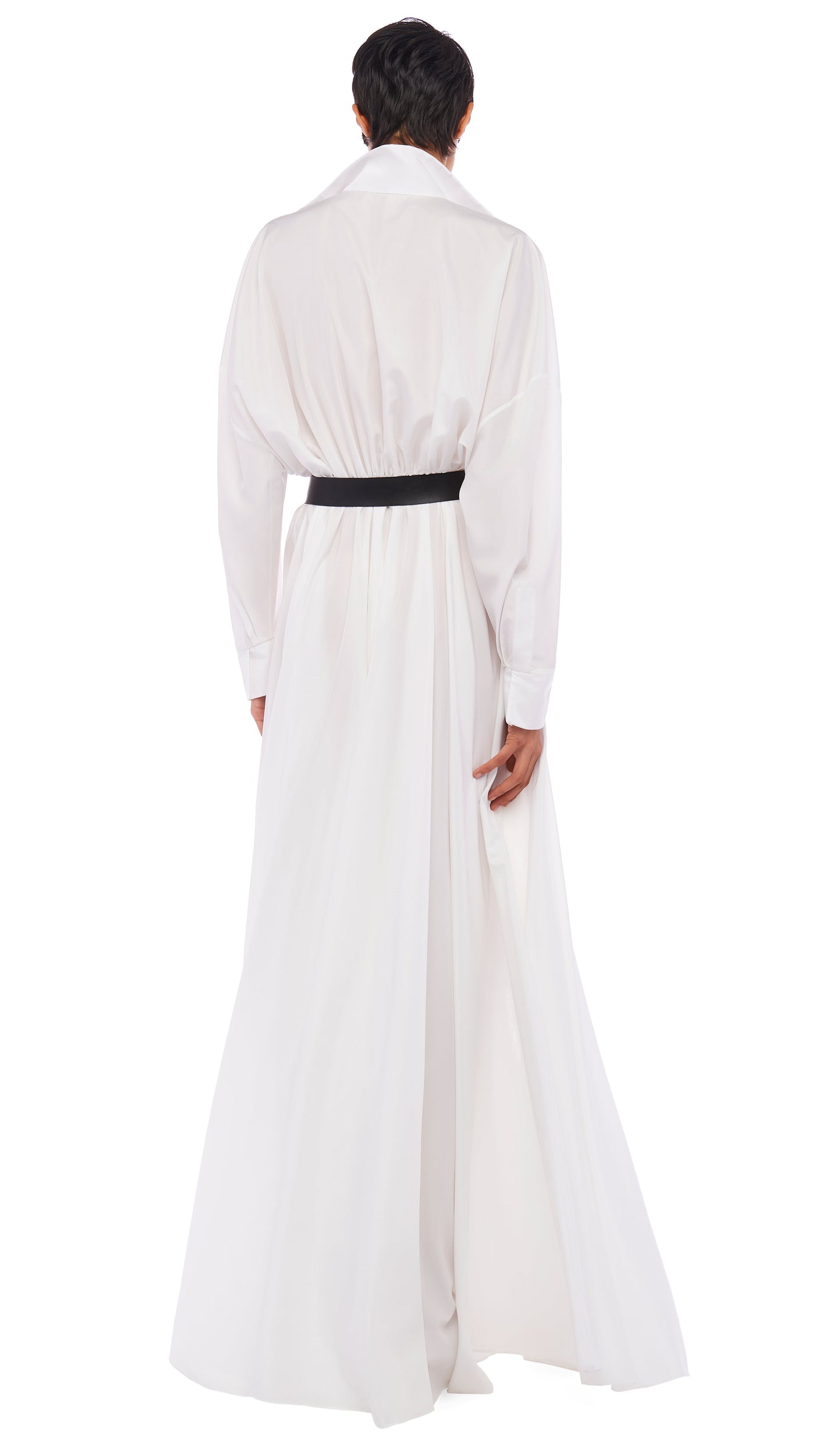 SUPER OS BF NK SHIRT GOWN – Snow White – Norma Kamali