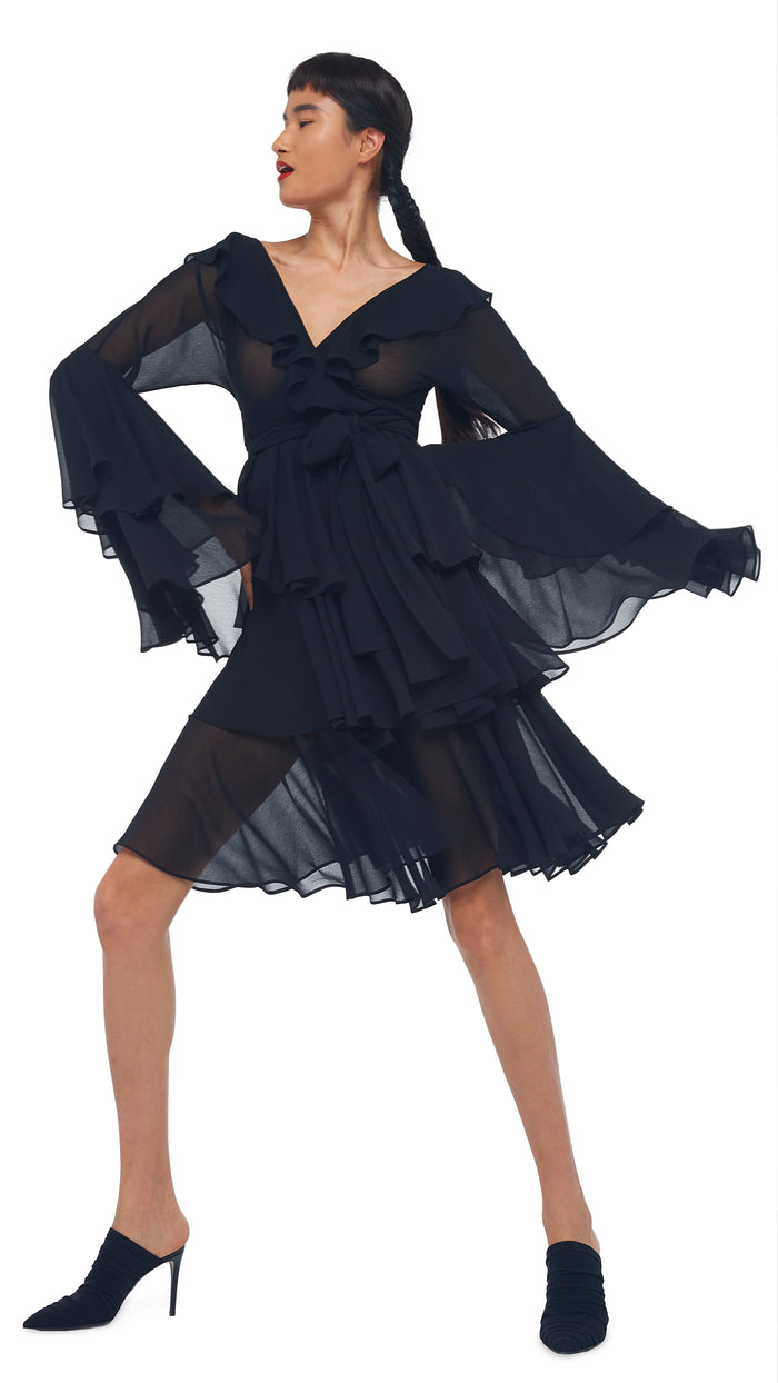 EMPIRE RUFFLE DRESS #4