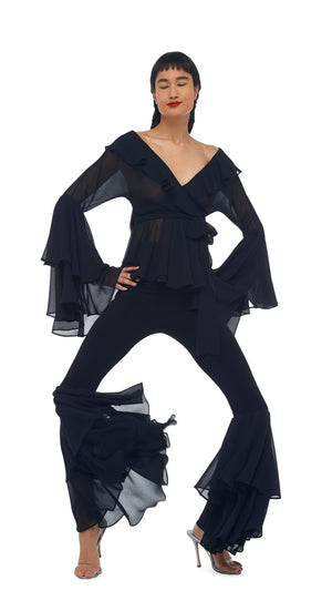 FISHTAIL RUFFLE LEGGING #4 Thumbnail