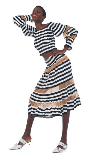 SPLICED PEASANT CROP TOP #4 Thumbnail