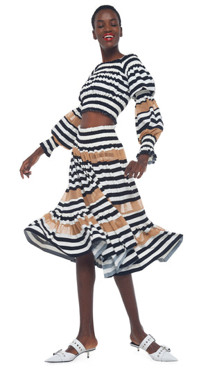 SPLICED PEASANT CROP TOP #6 Thumbnail