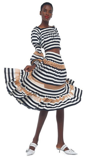 SPLICED PEASANT CROP TOP #8 Thumbnail