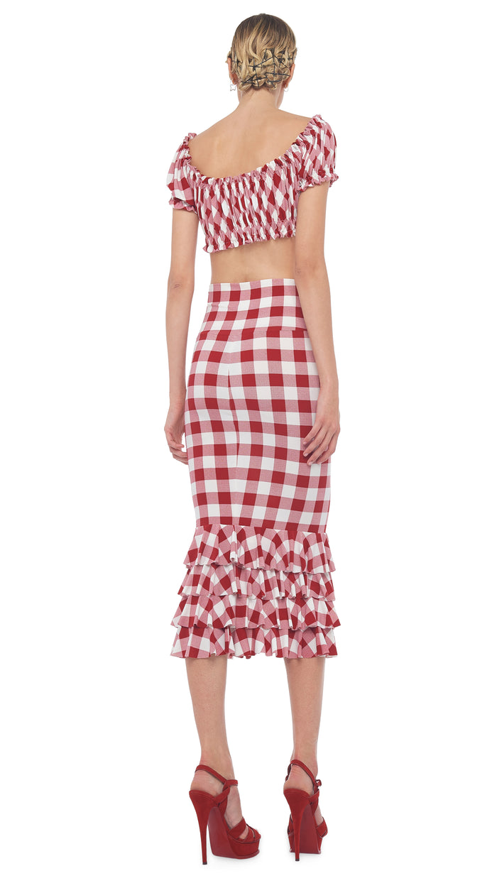 RUFFLE TUBE SKIRT #3