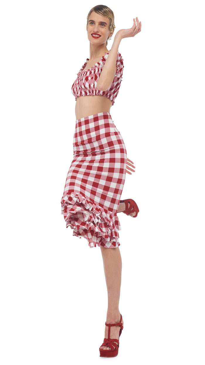 RUFFLE TUBE SKIRT #5