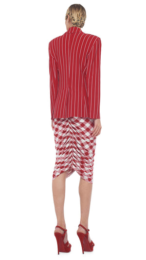 SHIRRED SKIRT TO THE KNEE #3 Thumbnail