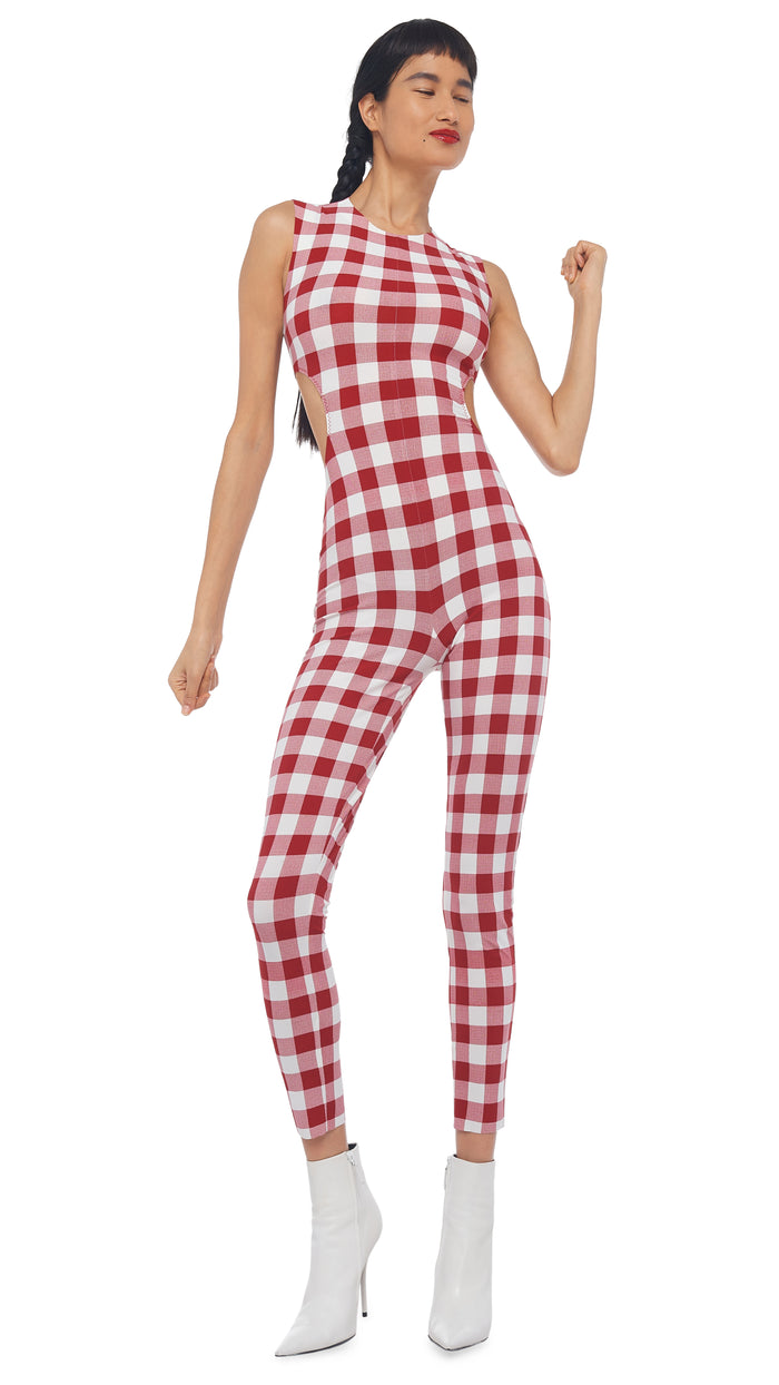 SLEEVELESS CUT OUT CATSUIT #4