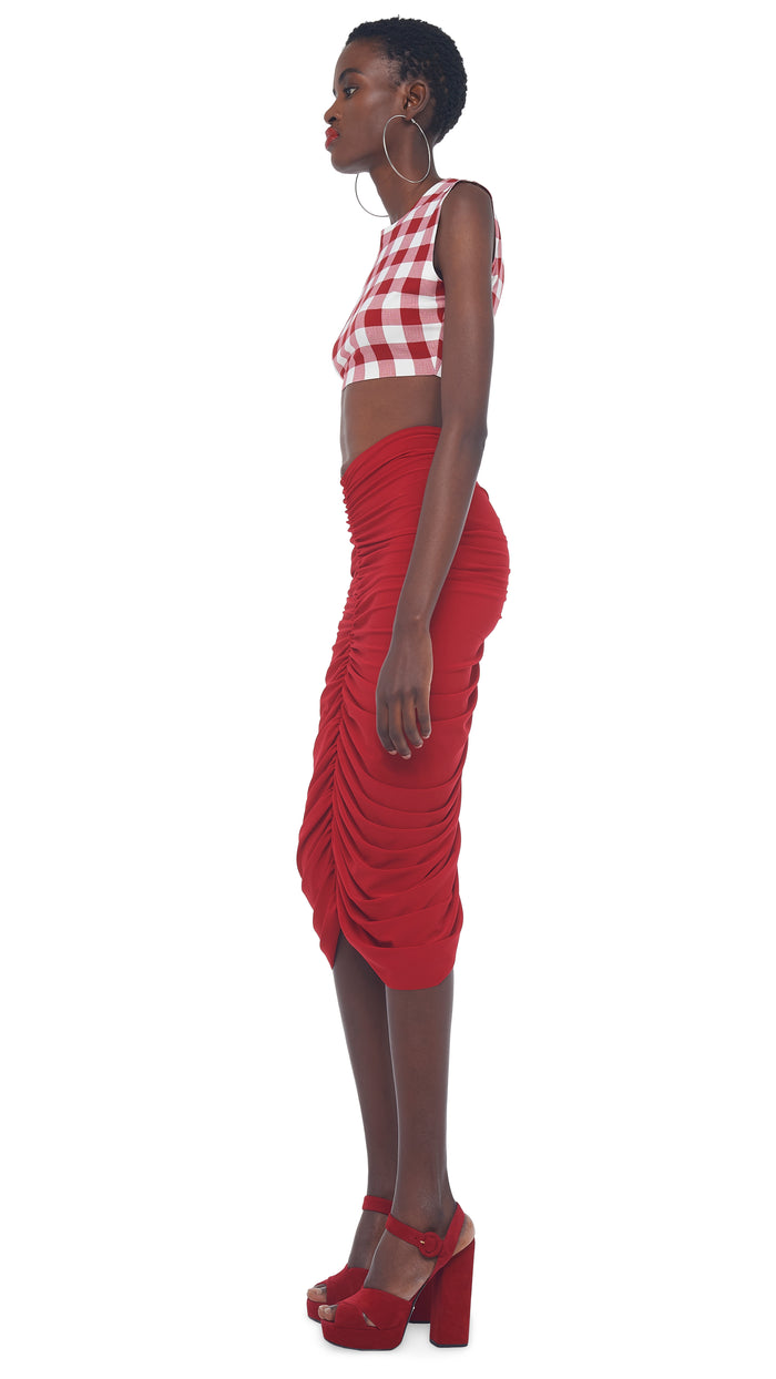 SHIRRED SKIRT TO THE KNEE #2