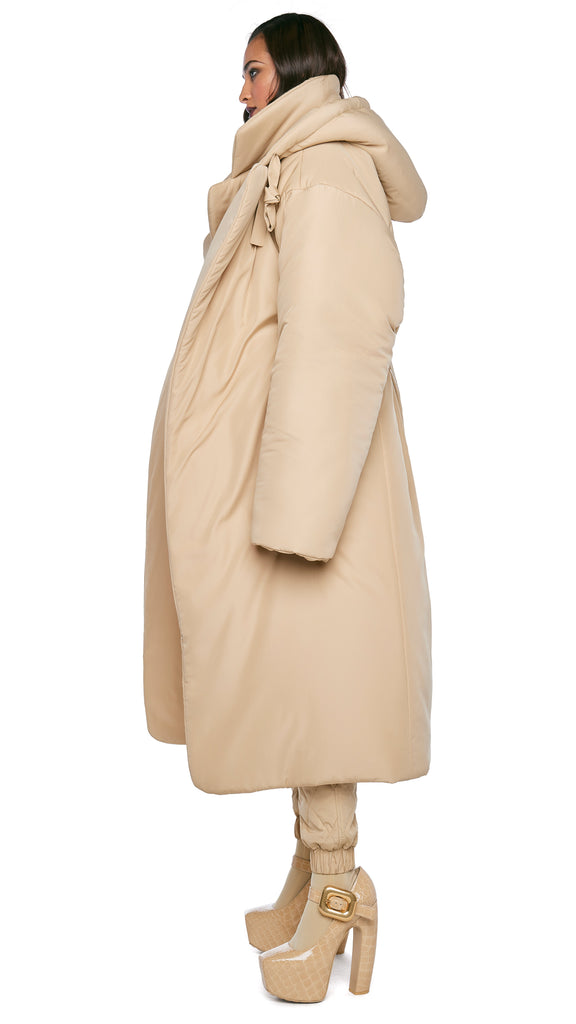 Norma Kamali Sleeping Bag Coat In Brown