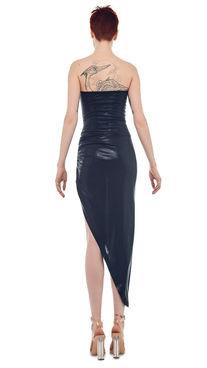 STRAPLESS SIDE DRAPE GOWN #3
