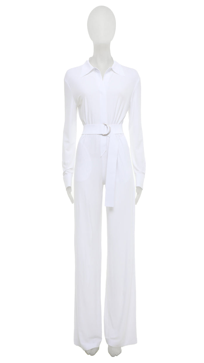 NK SHIRT STRAIGHT JUMPSUIT #1