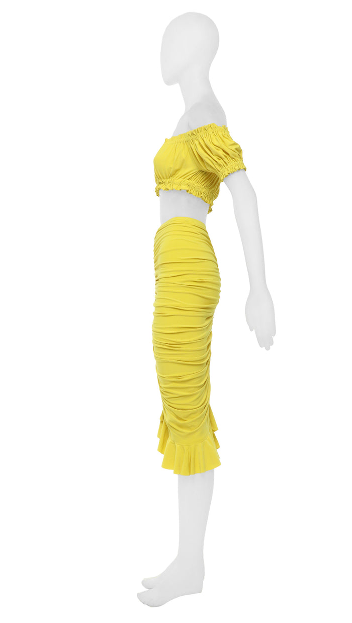 SHIRRED RUFFLE SKIRT #2
