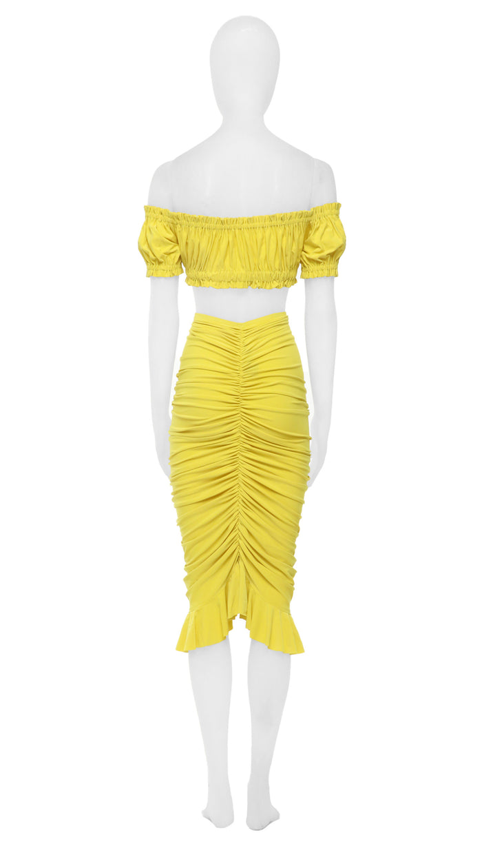 SHIRRED RUFFLE SKIRT #3