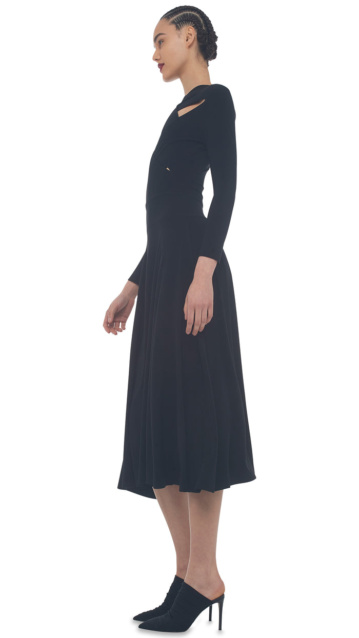 WEAVE FLARED DRESS #2