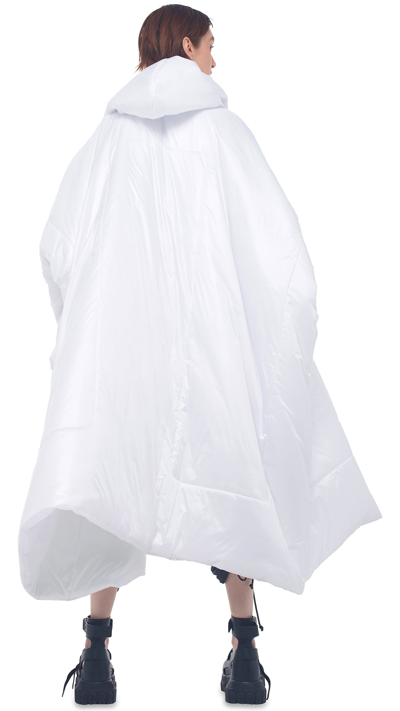 Norma Kamali Hooded Sleeping Bag Coat - Sand / Size Xs/S