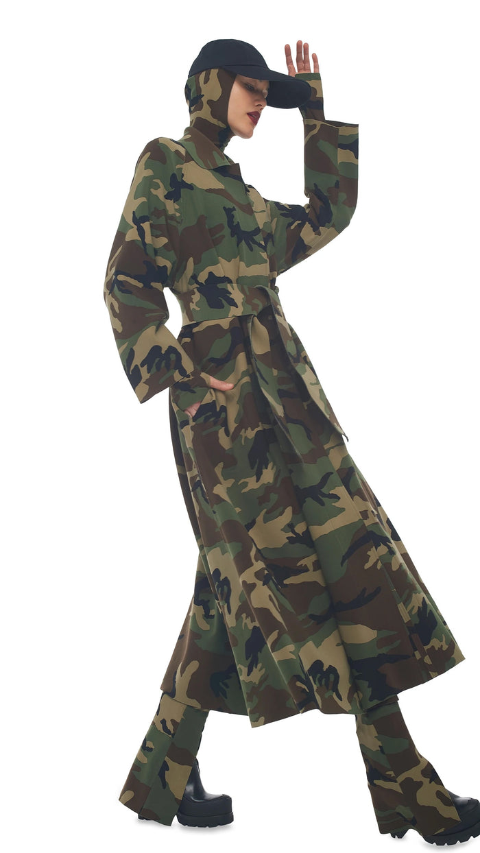 DOLMAN 80'S FLARED TRENCH #4