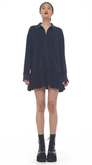 OVERSIZE BF RUFFLE NK SHIRT #1 Thumbnail