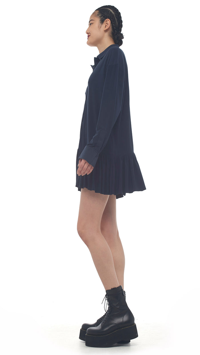 OVERSIZE BF RUFFLE NK SHIRT #2