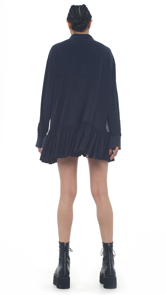 OVERSIZE BF RUFFLE NK SHIRT #3