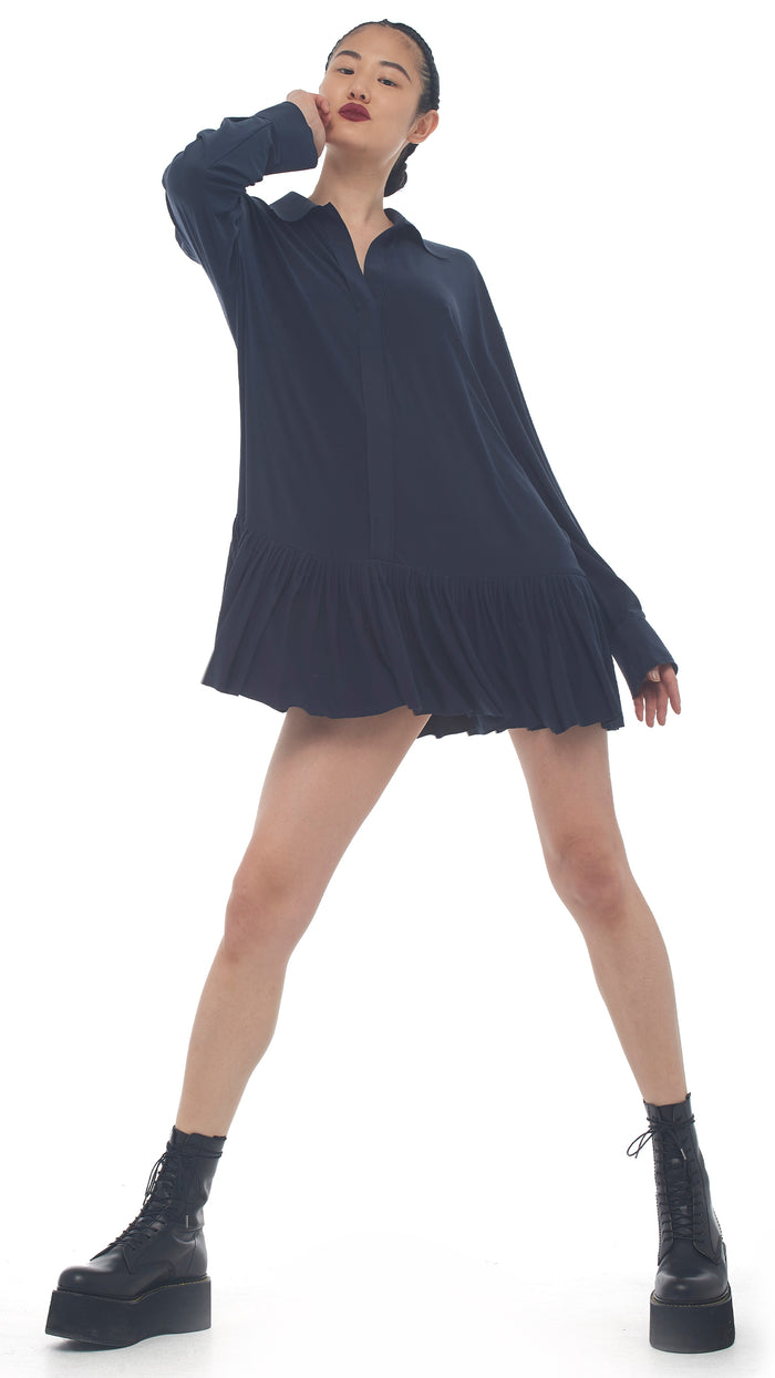 OVERSIZE BF RUFFLE NK SHIRT #4