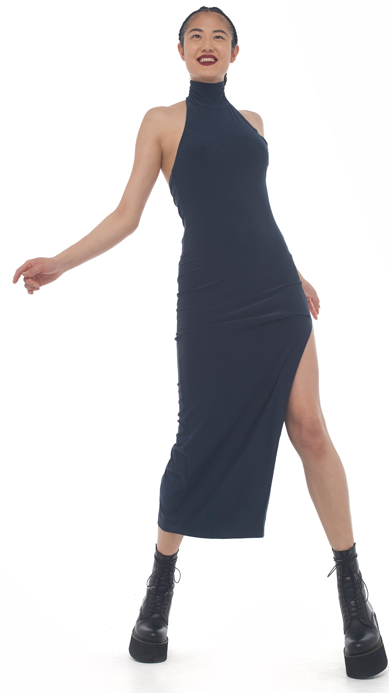 norma kamali turtleneck halter dress Amazon.com: Norma Kamali Women's Halter Turtle Side Slit Gown, Black, XXS : Clothing, Shoes & Jewelry