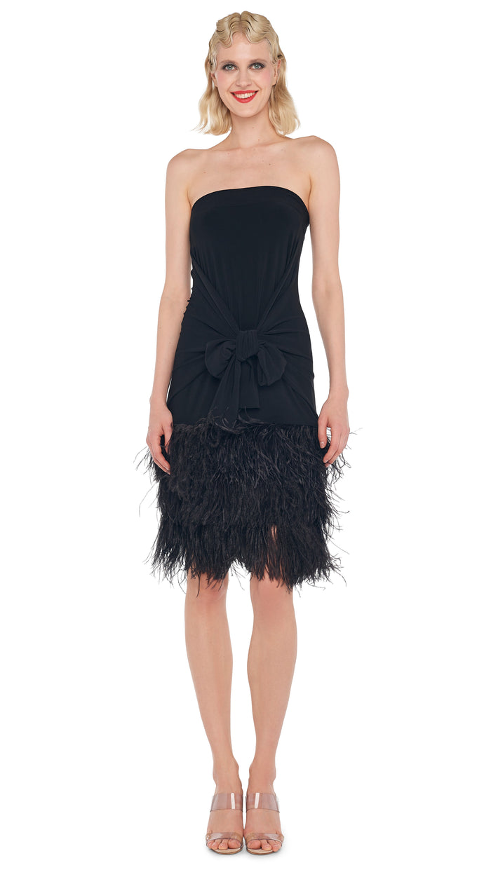 FEATHER ALL IN ONE MINI DRESS #1