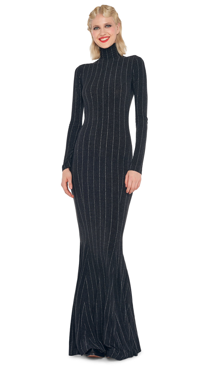 LONG SLEEVE TURTLE FISHTAIL GOWN #1
