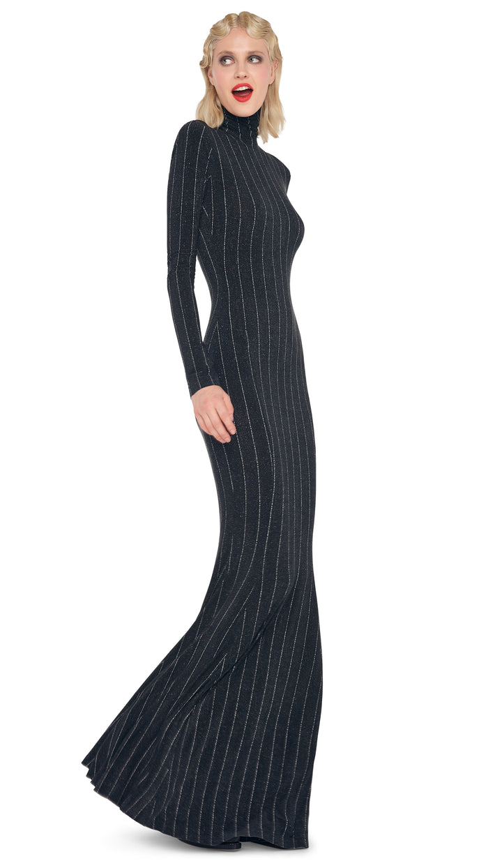 LONG SLEEVE TURTLE FISHTAIL GOWN #4