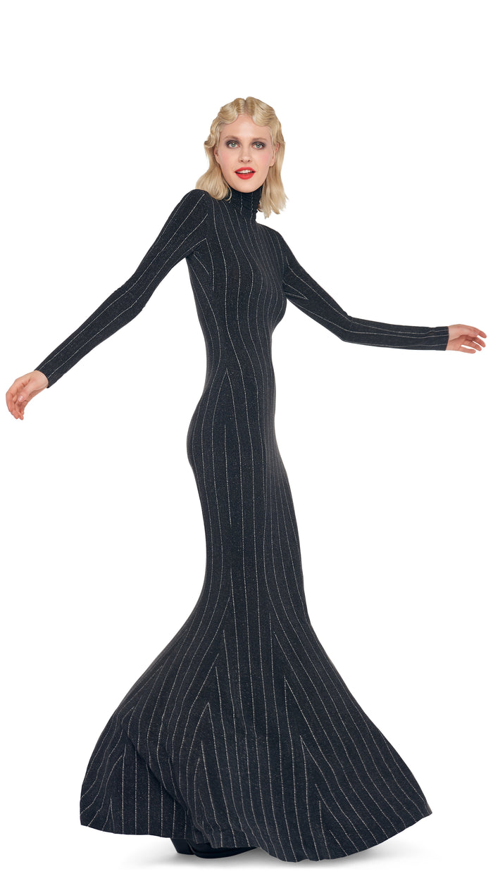 LONG SLEEVE TURTLE FISHTAIL GOWN #6