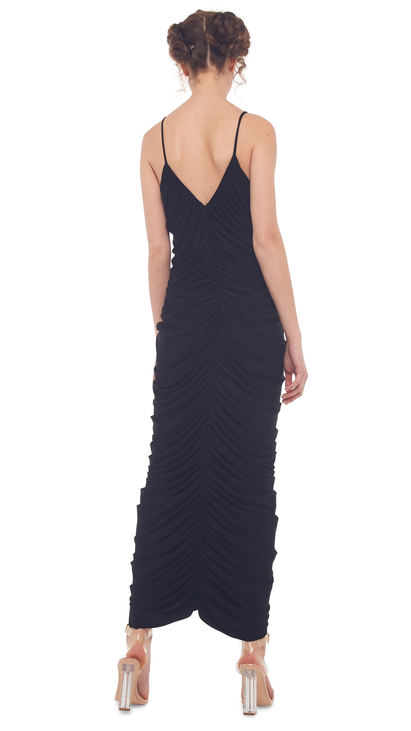 SLIP DIANA GOWN – Black – Norma Kamali