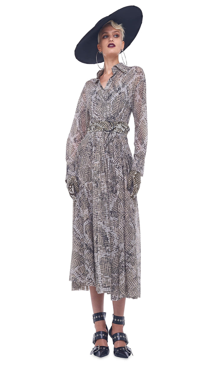 NK SHIRT FLARED DRESS #1