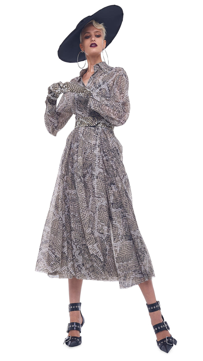 NK SHIRT FLARED DRESS #4