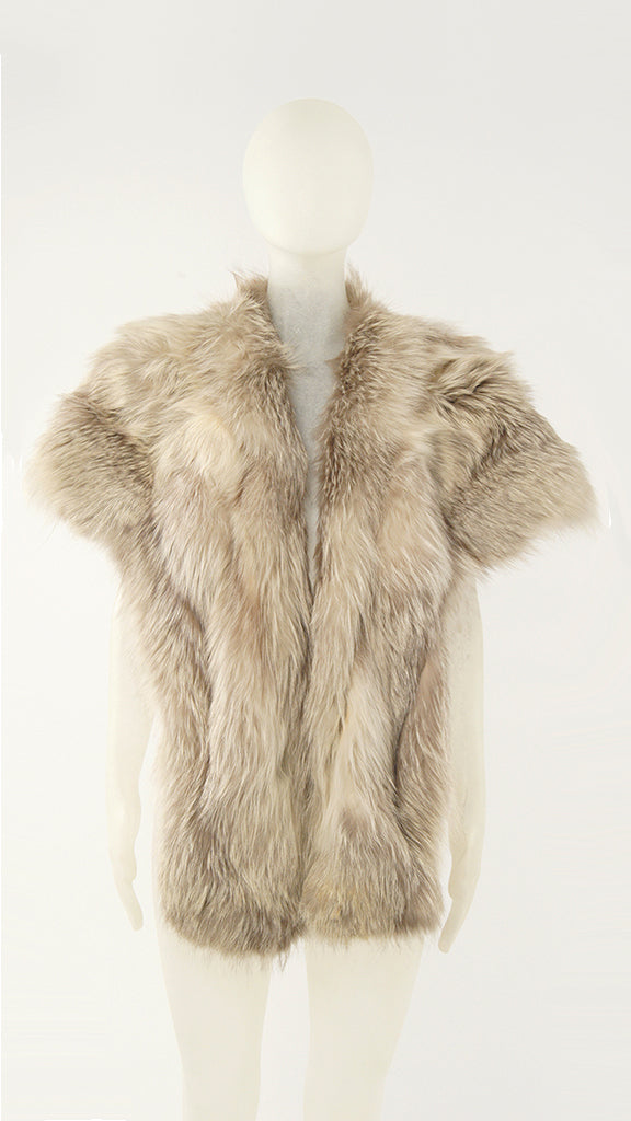 FOXY FUR LIGHT STOLE – Brown – Norma Kamali