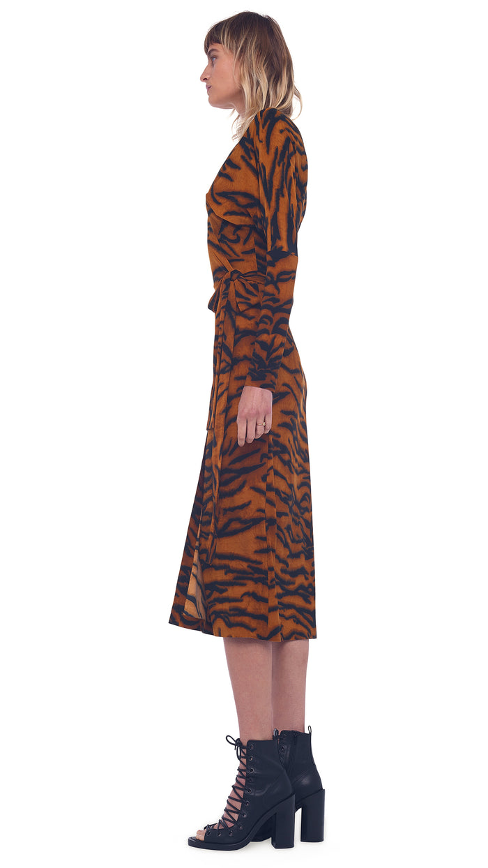 DOLMAN WRAP STRAIGHT DRESS #2
