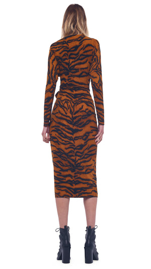 DOLMAN WRAP STRAIGHT DRESS #3 Thumbnail