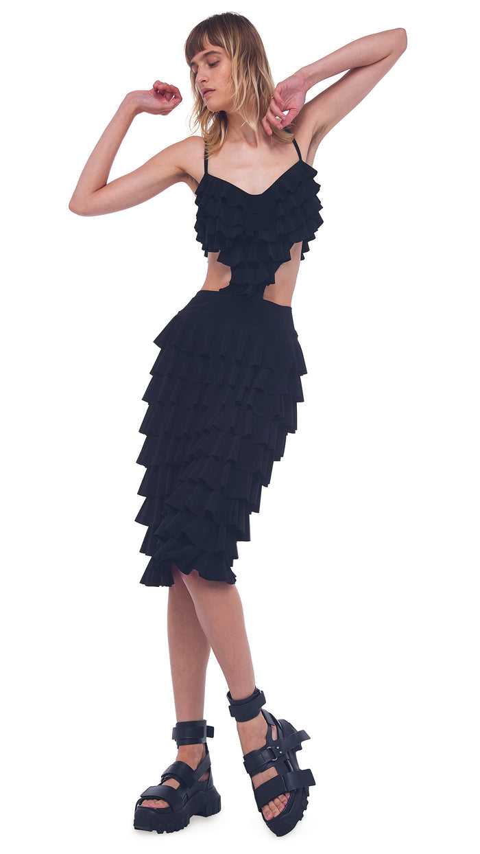 RUFFLE SKIRT TO THE KNEE #4