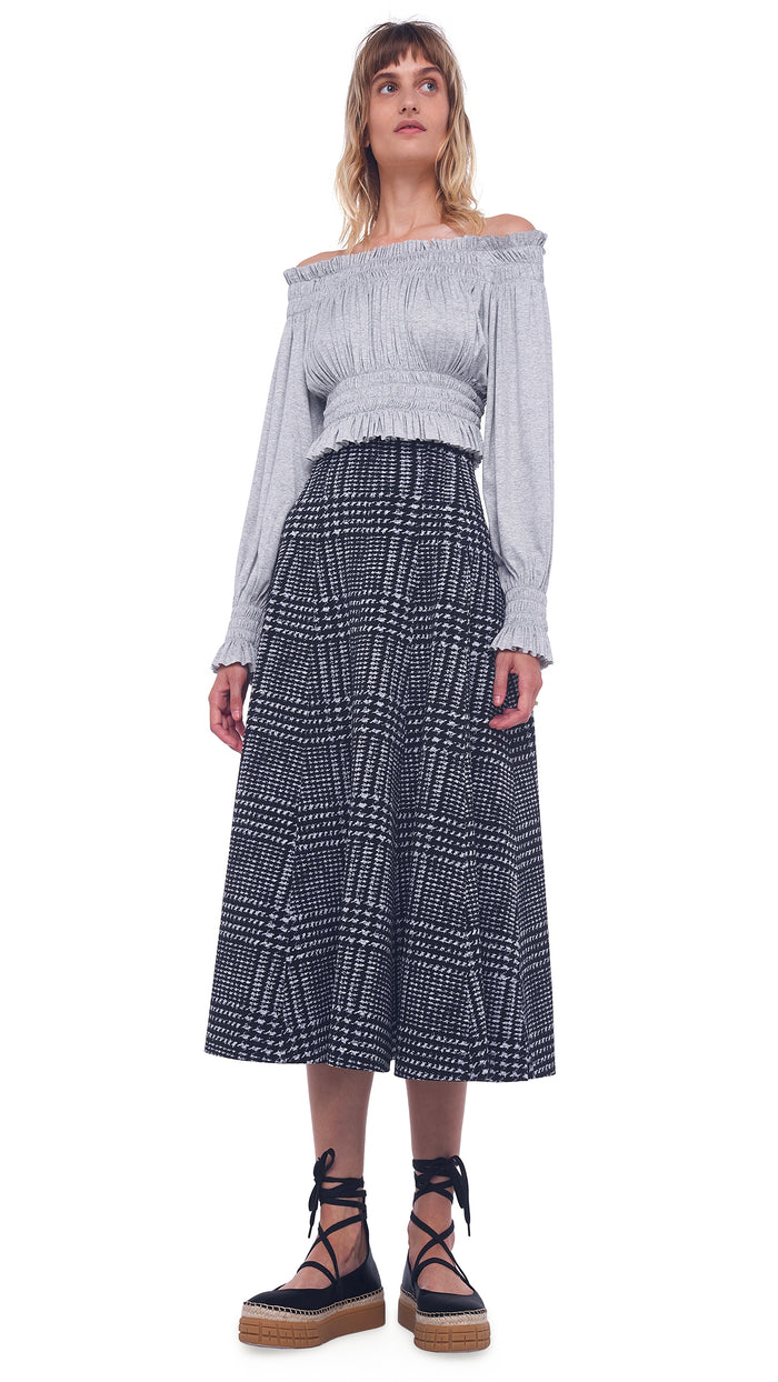CROPPED PEASANT TOP #1