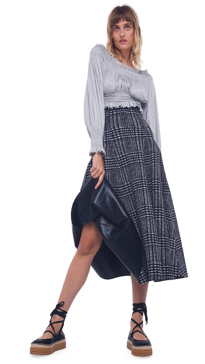 CROPPED PEASANT TOP #4