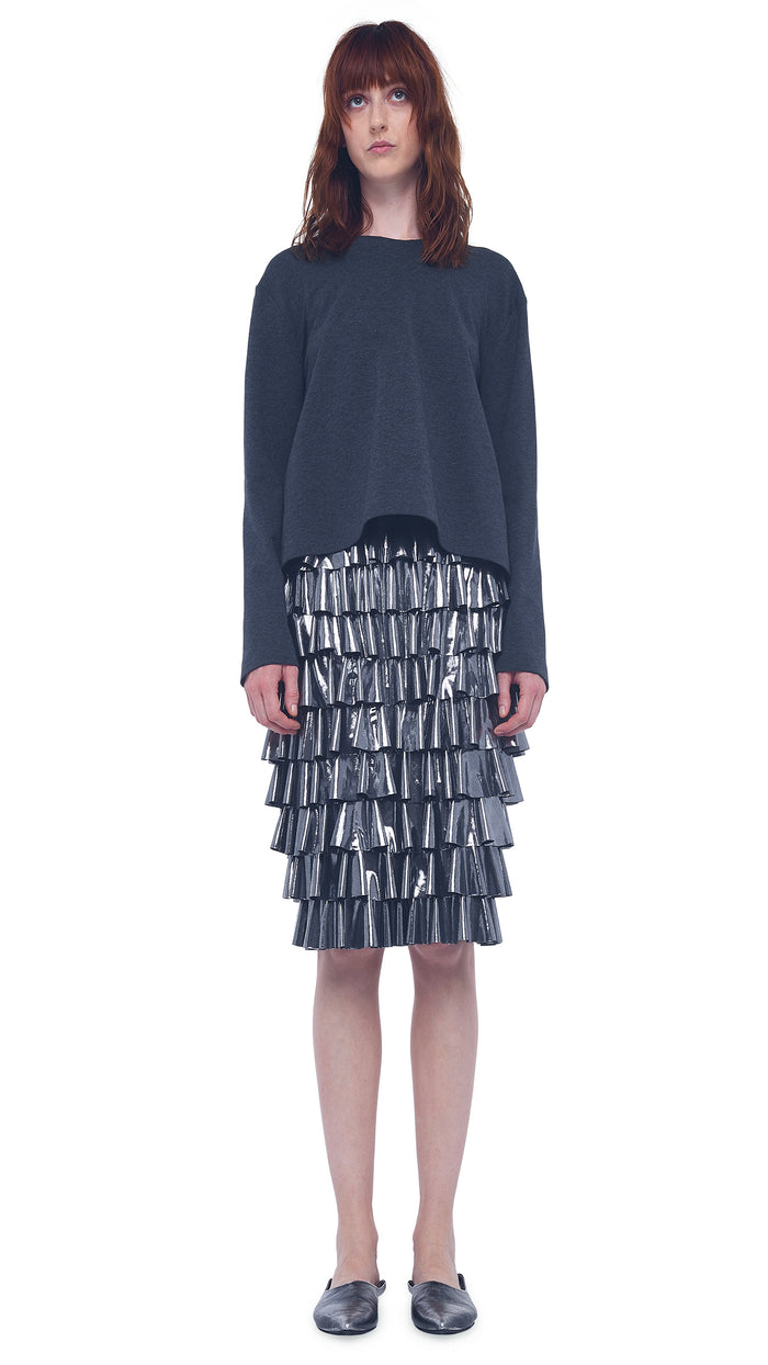 RUFFLE SKIRT TO THE KNEE #1