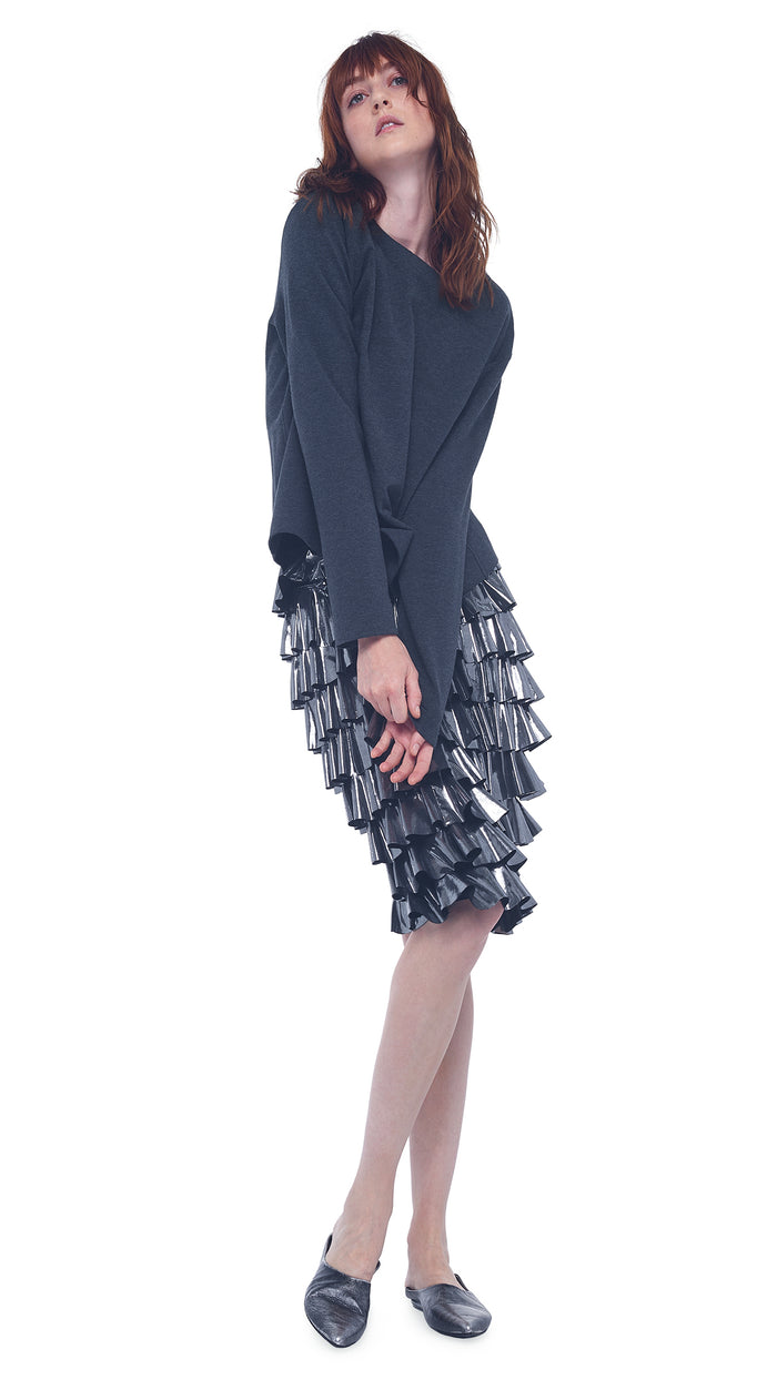 RUFFLE SKIRT TO THE KNEE #6