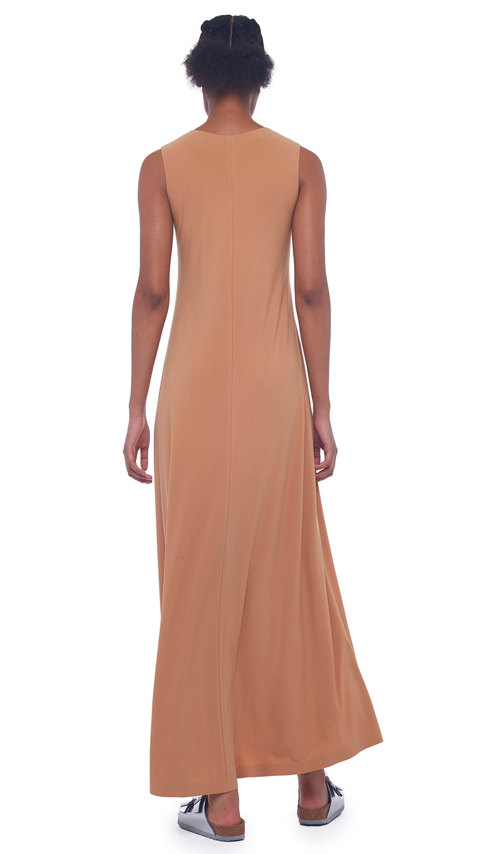 SLEEVELESS LONG SWING DRESS #3