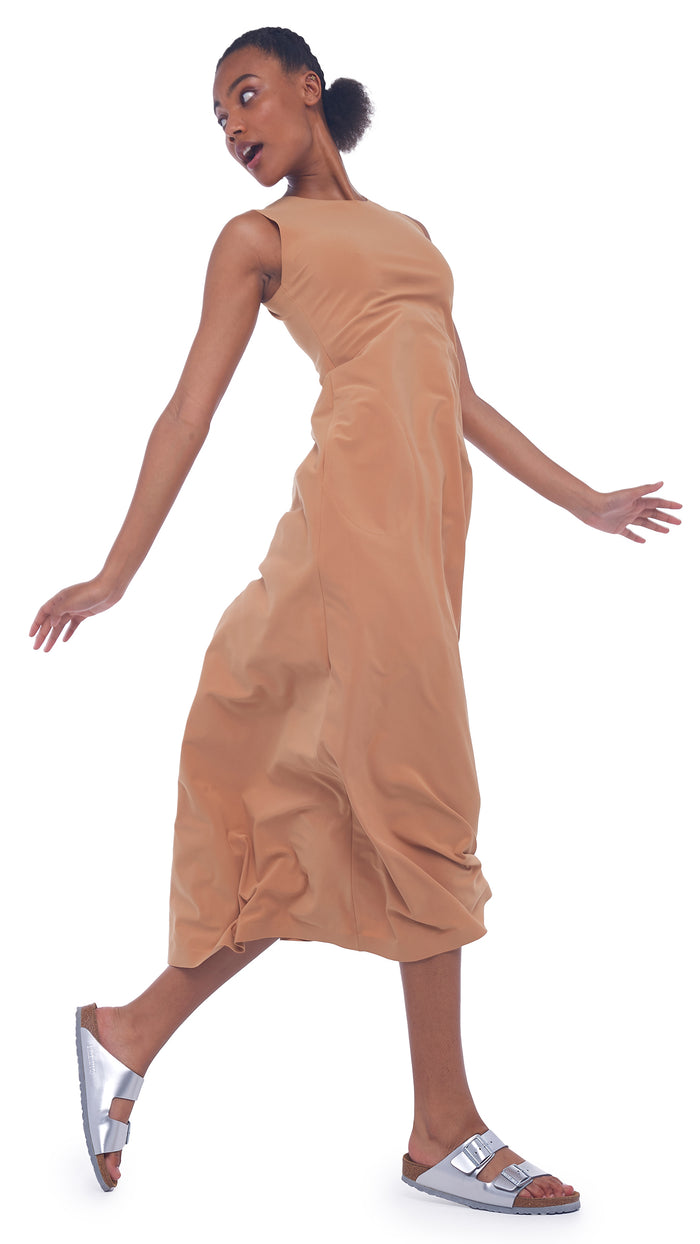 SLEEVELESS LONG SWING DRESS #5