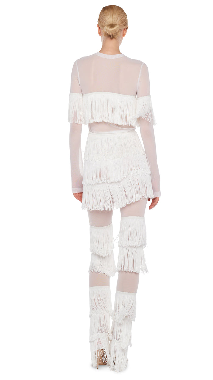 SPLICED BOOT PANT WITH FRINGE #10